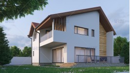 Proiect casa cu mansarda (124 mp) - Reyna